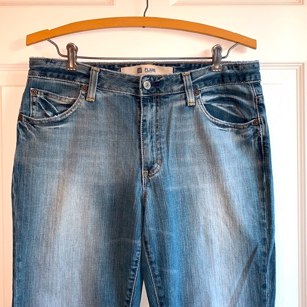 EUC! Gap 2004 Flare Stretch Denim Jeans - Picture 2 of 7